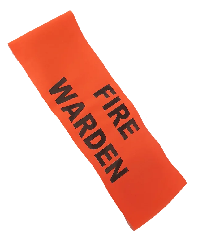Hi-vis Fire Warden Arm Band with Velcro