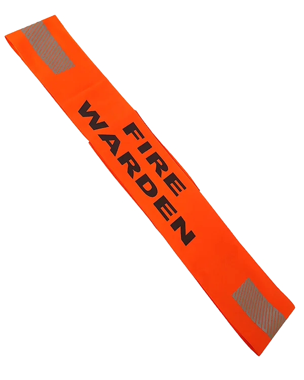 Hi-Vis Fire Warden Sash with Velcro - Image 2