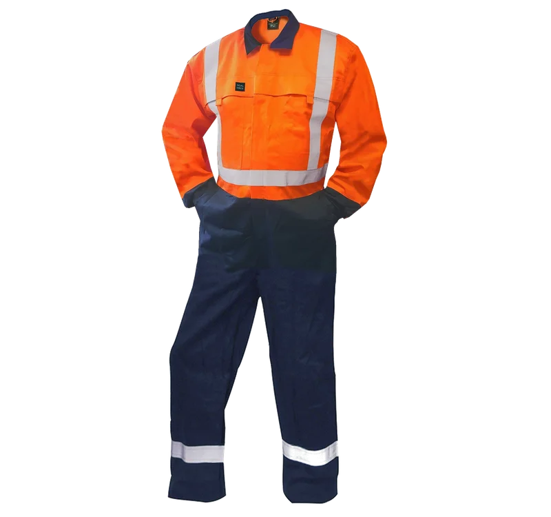 FR Overalls, 12Cal, D/N, Orange/Navy
