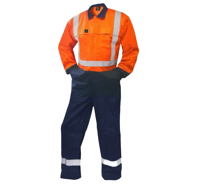 FR Overalls, 12Cal, D/N, Orange/Navy - Image 2