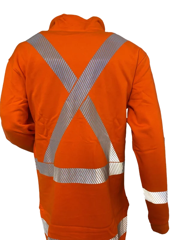 FR Cotton Fleece Jacket, TTMC, Orange, 22Cal - Image 2