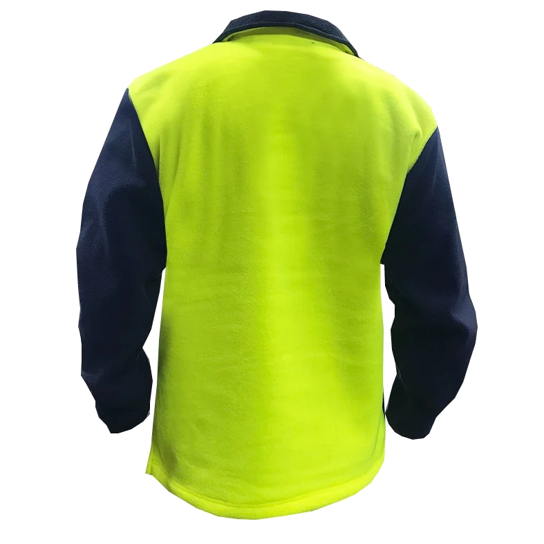 Hi-Vis Polar Fleece, DO, 360gsm, Yellow/Navy