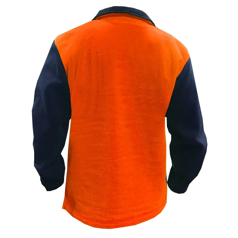 Hi-Vis Polar Fleece, DO, 360gsm, Orange/Navy