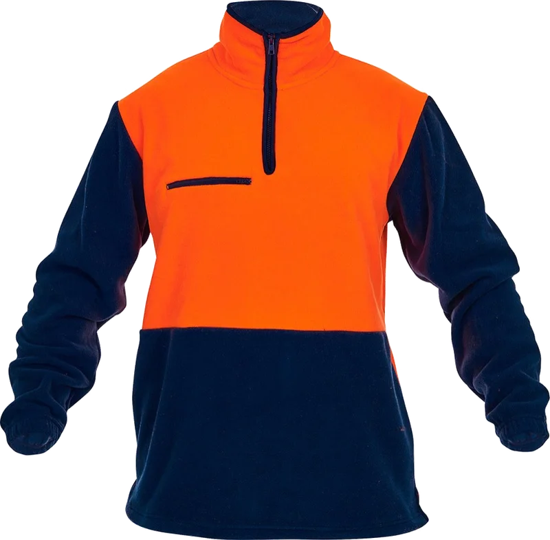 Hi-Vis D/O Polar Fleece 1/2 Zip Tunic - Image 2