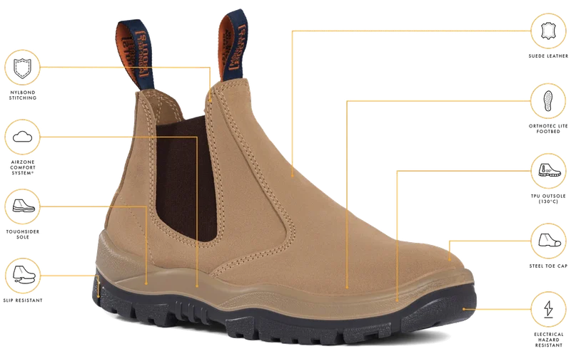 Mongrel Suede Leather Slip-on Safety Boot - Image 3