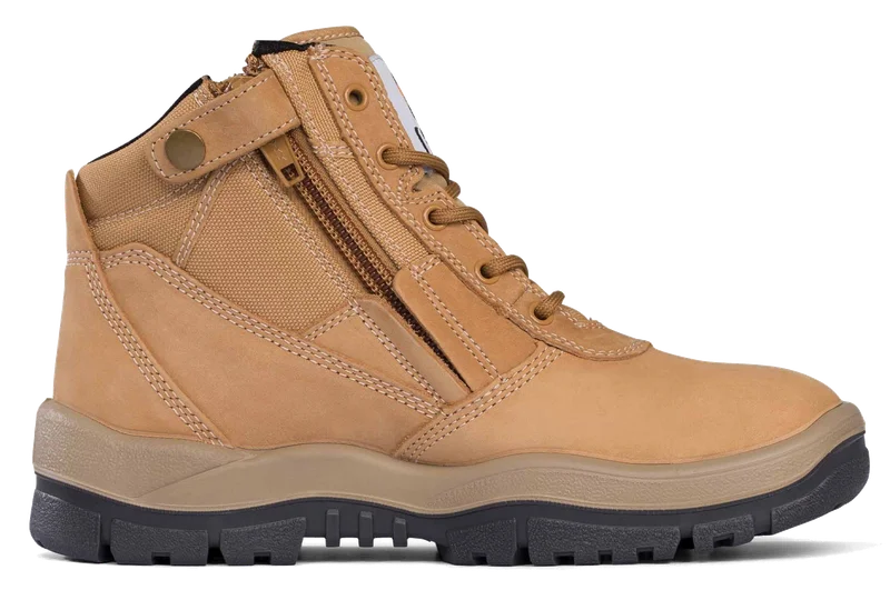 Mongrel Low Cut Zipsider Safety Boot, Wheat - Image 2