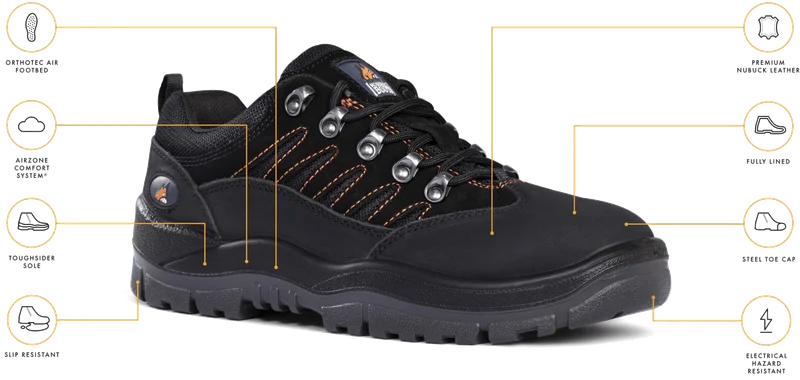 Mongrel Black Sports Hiker Safety Shoe - Image 3