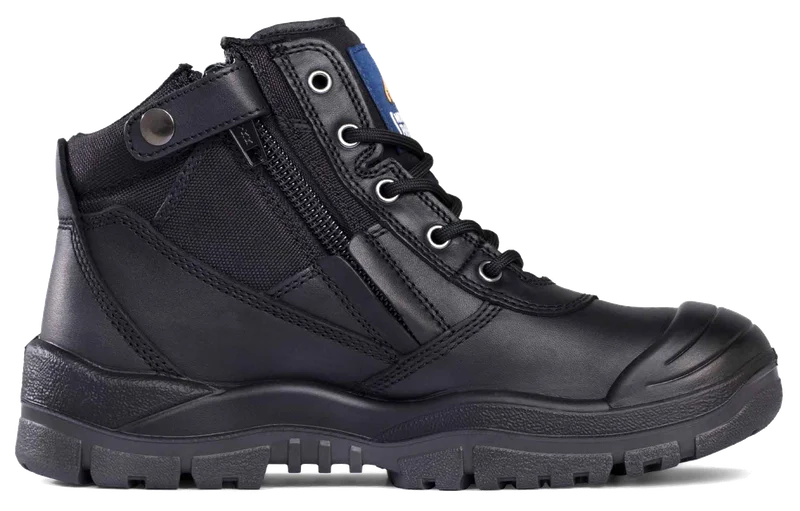 Mongrel Low Zipsider Boot, Scuff Cap, Black - Image 2