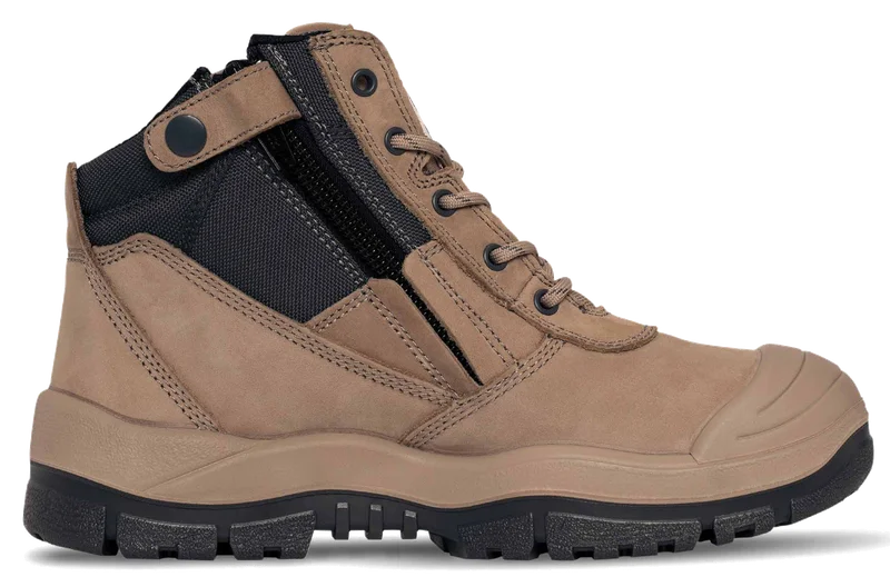 Mongrel Low Zipsider Boot, Scuff Cap, Stone - Image 2