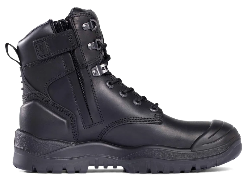 Mongrel High Zipsider Boot, Scuff Cap, Black - Image 4