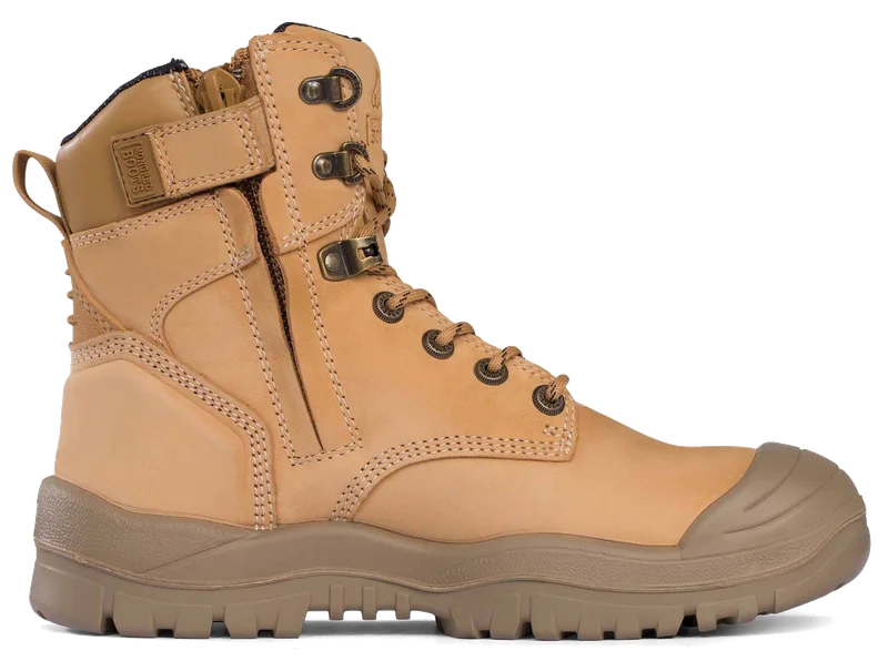 Mongrel High Zipsider Boot, Scuff Cap, Wheat - Image 4