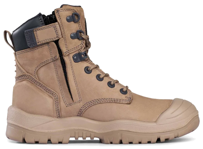 Mongrel High Zipsider Boot, Scuff Cap, Stone - Image 4