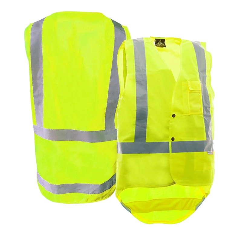 Hi-Vis Vest, Domed, D/N, Yellow