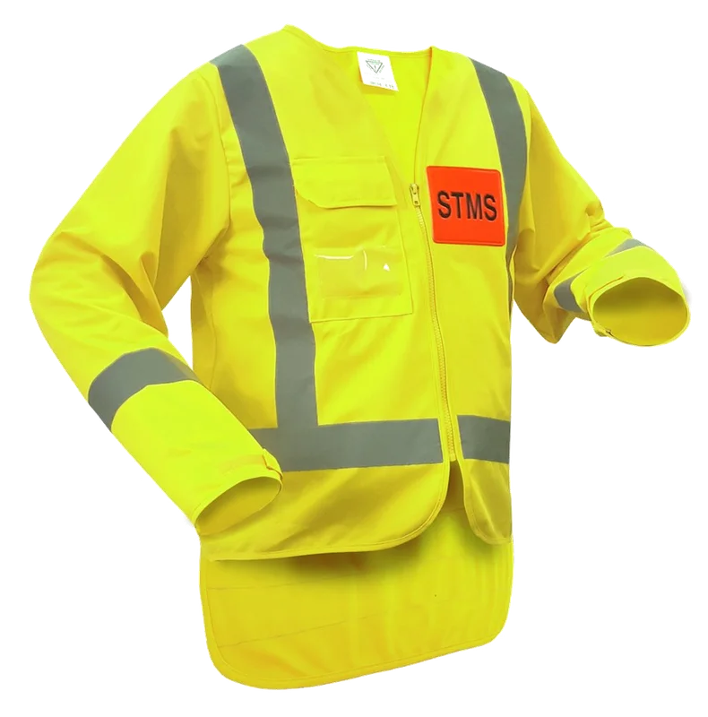 STMS Long Sleeved Safety Vest Yellow