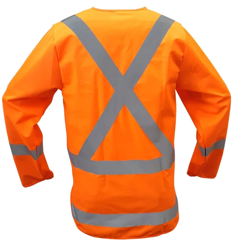 TTMC X-back Long-Sleeved Safety Vest Orange - Image 3