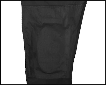 Short Sleeved Polycotton Zip Coverall Black - Image 4