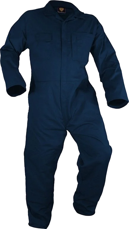 Long Sleeved 100% Cotton Zip Coverall