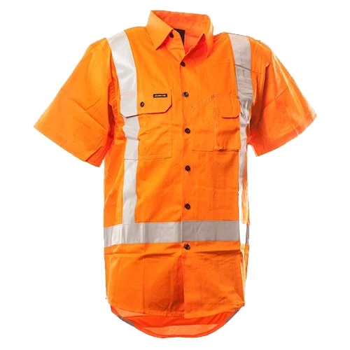 Hi-Vis D/N TTMC Cotton Shirt, SS, Orange