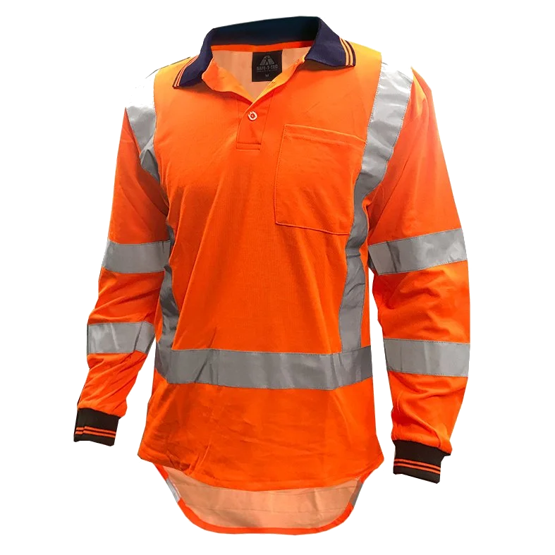 Hi-Vis D/N TTMC Polo, LS, Orange