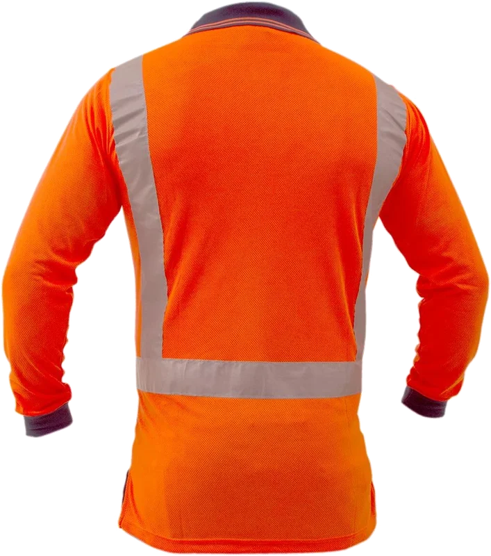 D/N L/S Microfibre Polo - Image 3