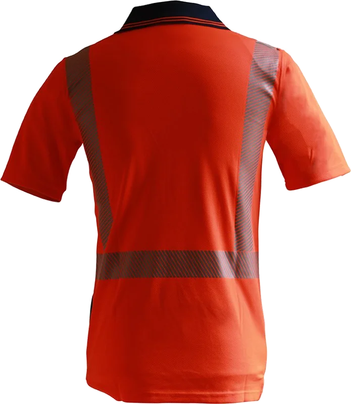D/N S/S Segmented Tape Microfibre Polo - Image 3