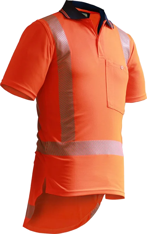 TTMC S/S Segmented Tape Microfibre Polo