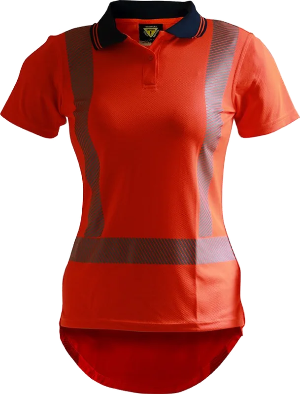 TTMC Segmented Tape Women’s Microfibre Polo - Image 2