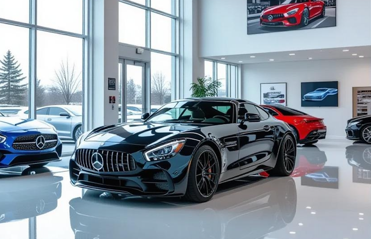 Epoxy Flooring Toronto Car Dealship With Epoxy