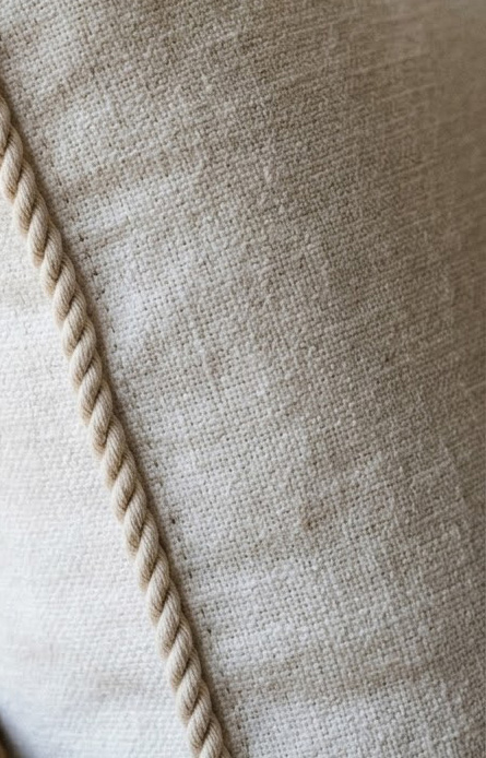 Passementerie cord trim on cushion — Era Interiors