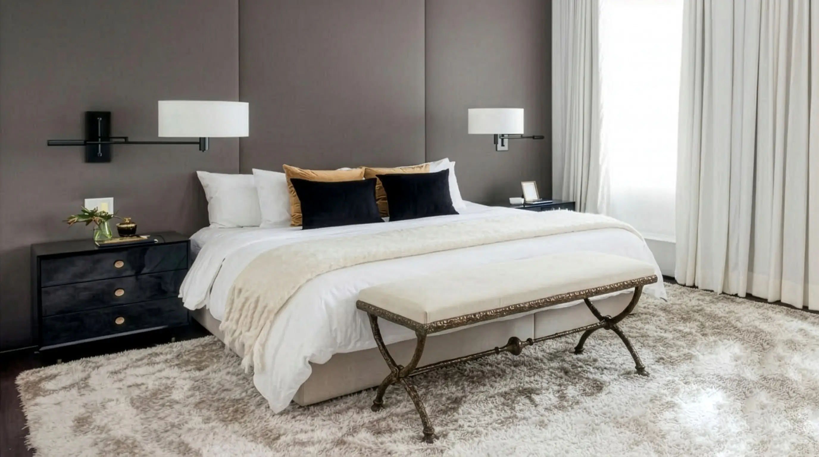 French mattress tufted upholstered wall — Era Interiors