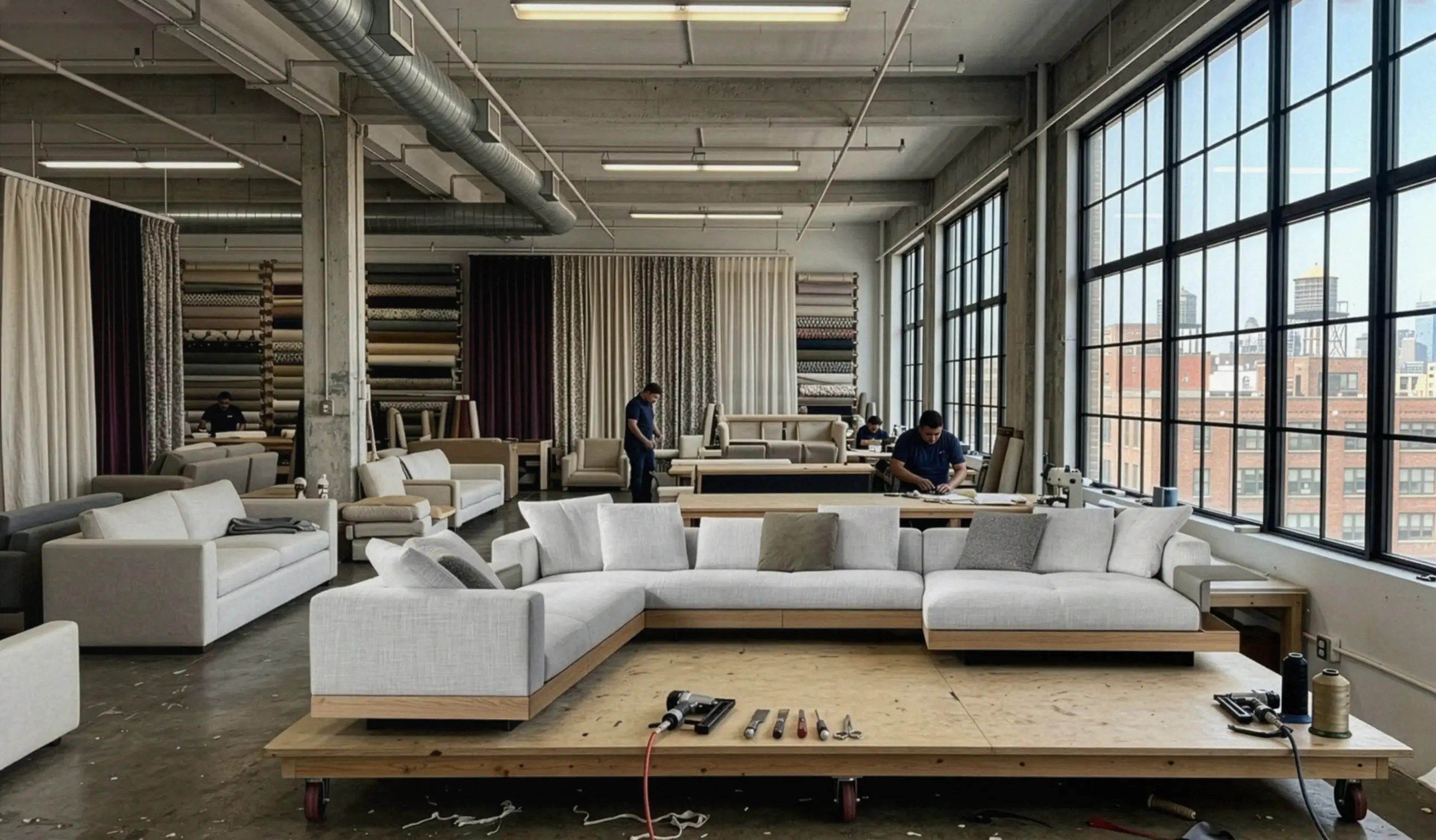 Era Interiors — upholstery workroom