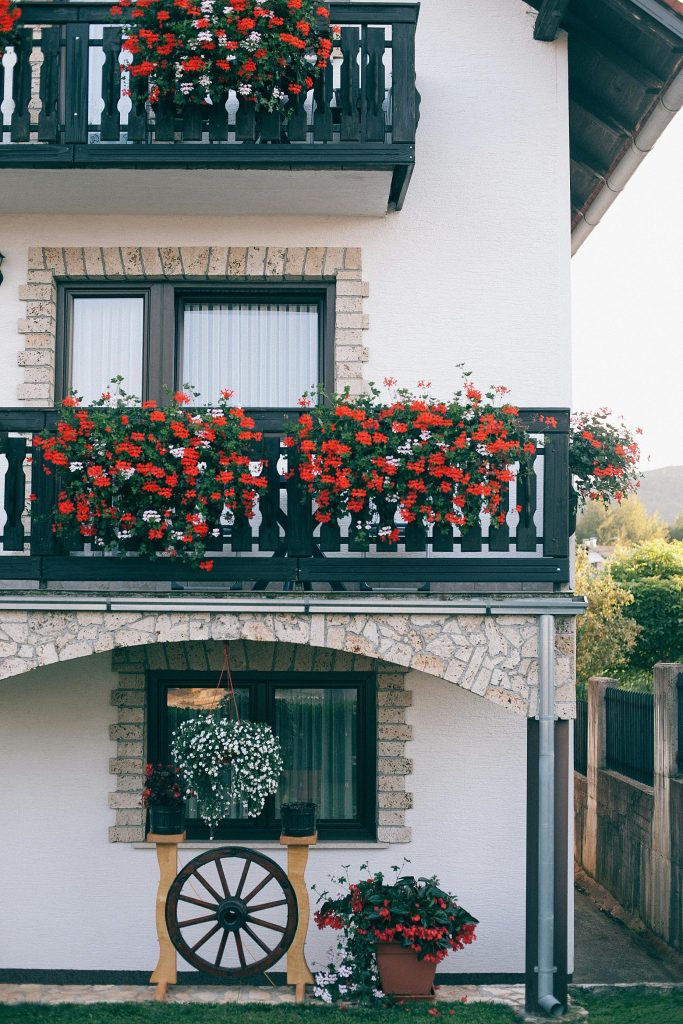 Beautiful Balcony with Flowers