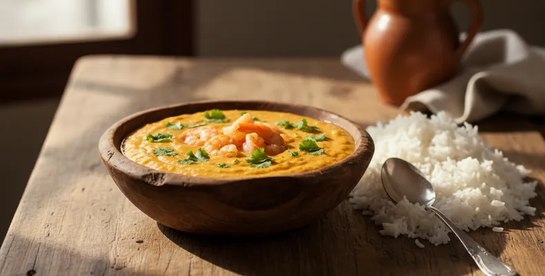 Vatapá baiano tradicional: receita cremosa com camarão, dendê e leite de coco