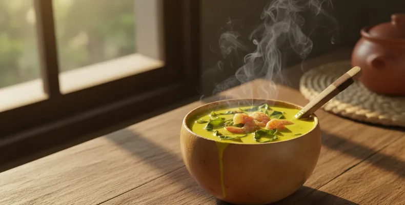 Tacacá paraense tradicional: receita de tucupi, jambu e camarão seco
