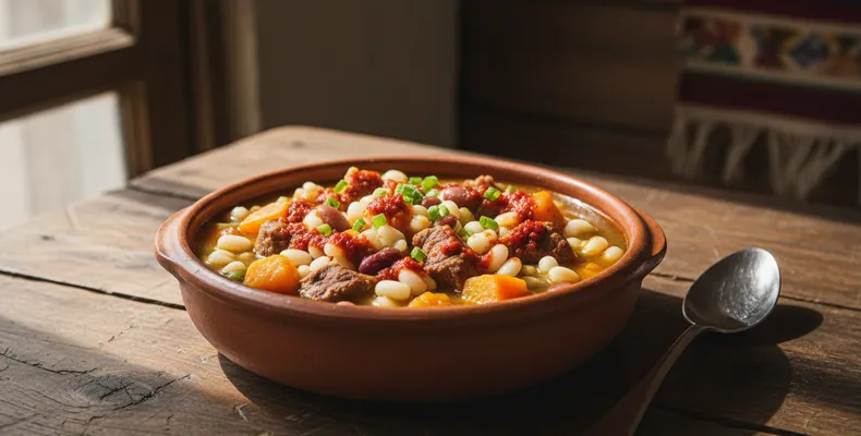 Locro argentino tradicional: o ensopado de milho, abóbora e carnes das festas pátrias