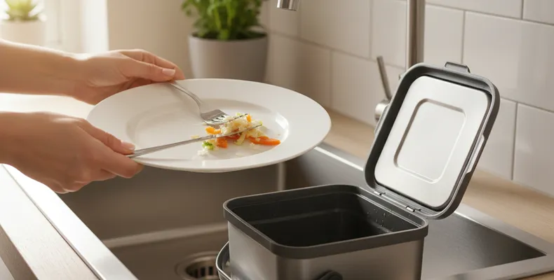Hábitos diários na cozinha que evitam entupimentos por gordura e restos de comida