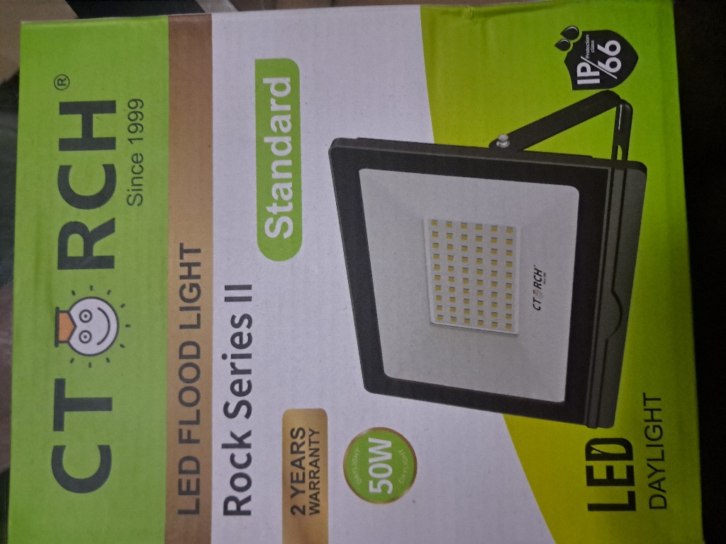 50w ctorch flood light, 2gan 2way switch and sprinkler for irrigation family.