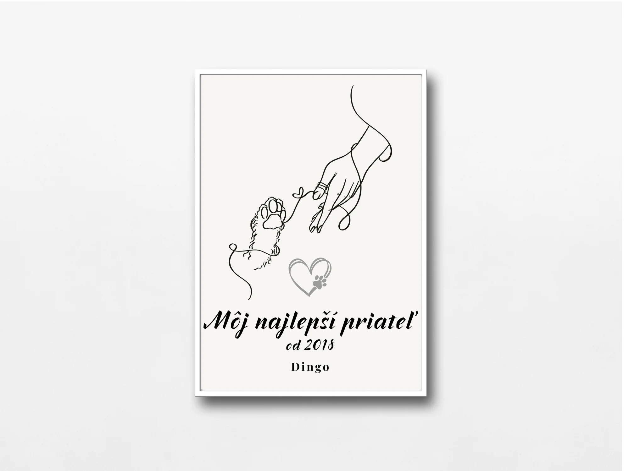 Personalizovaný obraz Môj najlepší priateľ 🐾