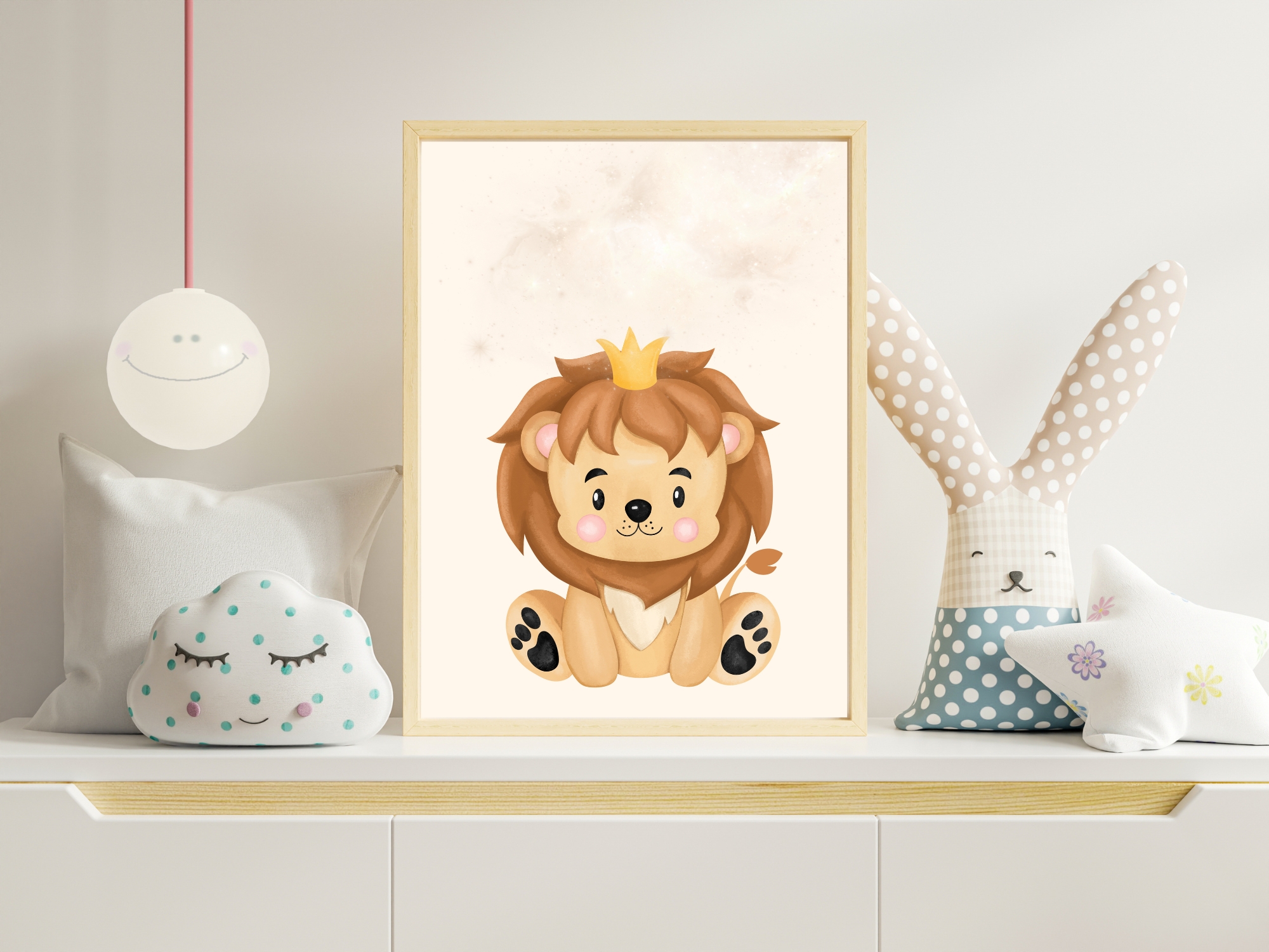 Obraz do detskej izby – lev pre deti