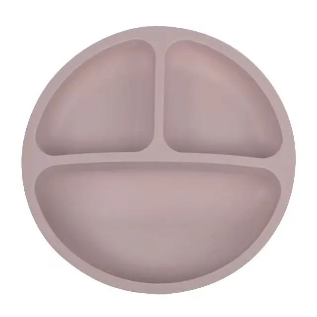 Silikónový tanier s prísavkou pre deti ružový (BPA free)