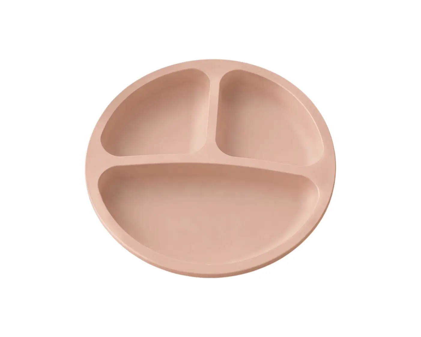 Silikónový tanier s prísavkou pre deti ružový (BPA free)