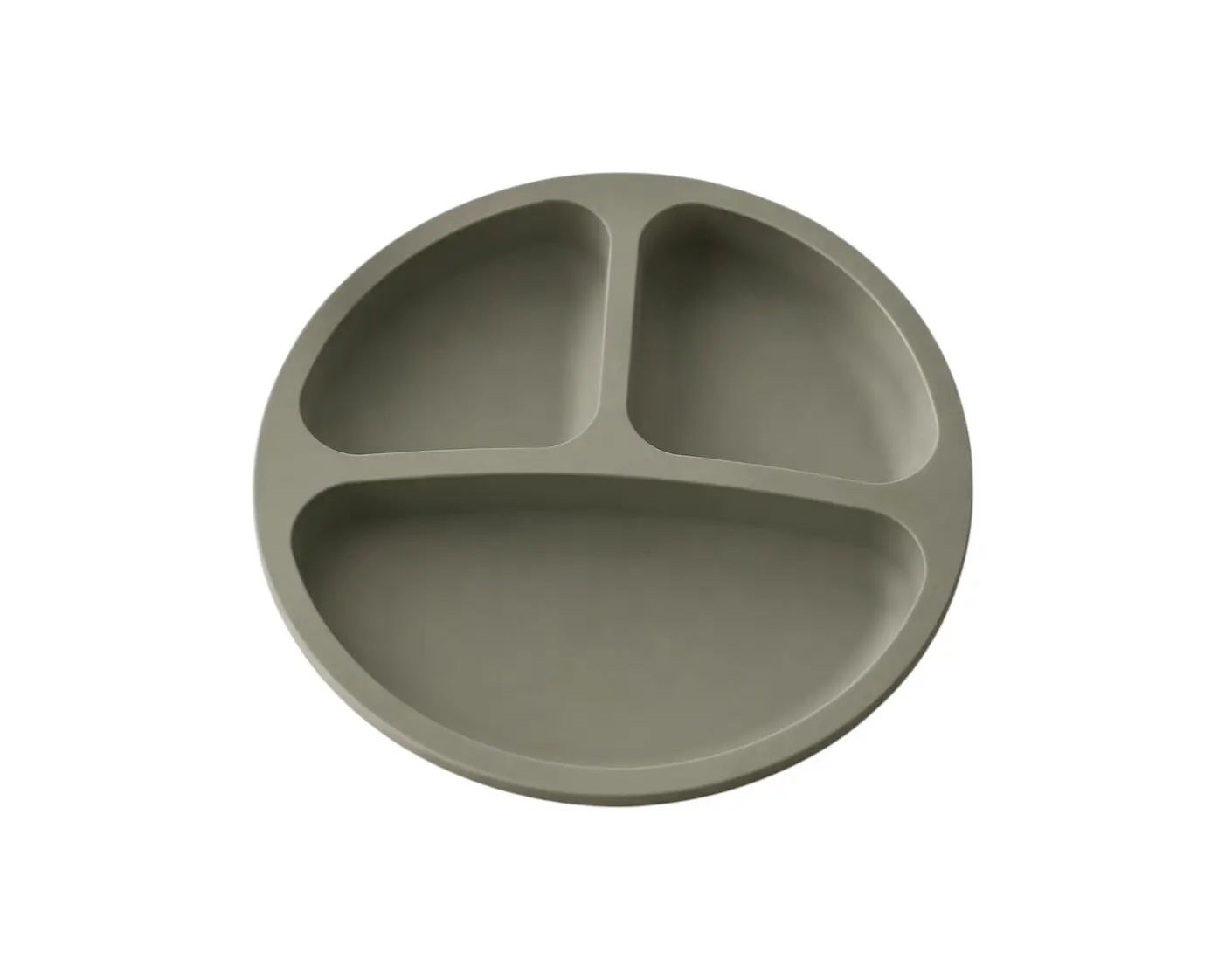 Silikónový tanier s prísavkou pre deti zelený (BPA free)