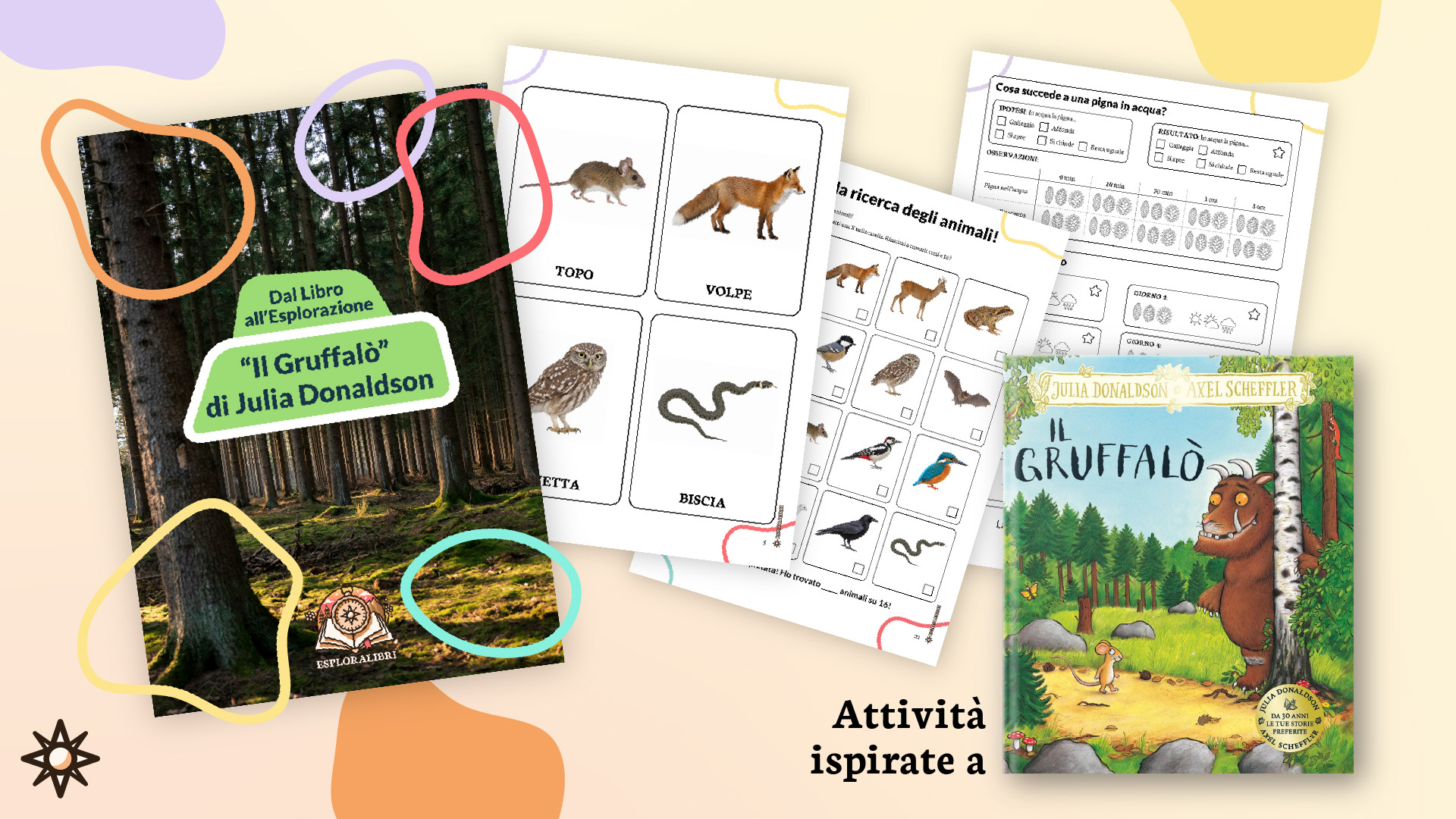 Il Gruffalò di Julia Donaldson: Attività e Stampabili sugli Animali del Bosco
