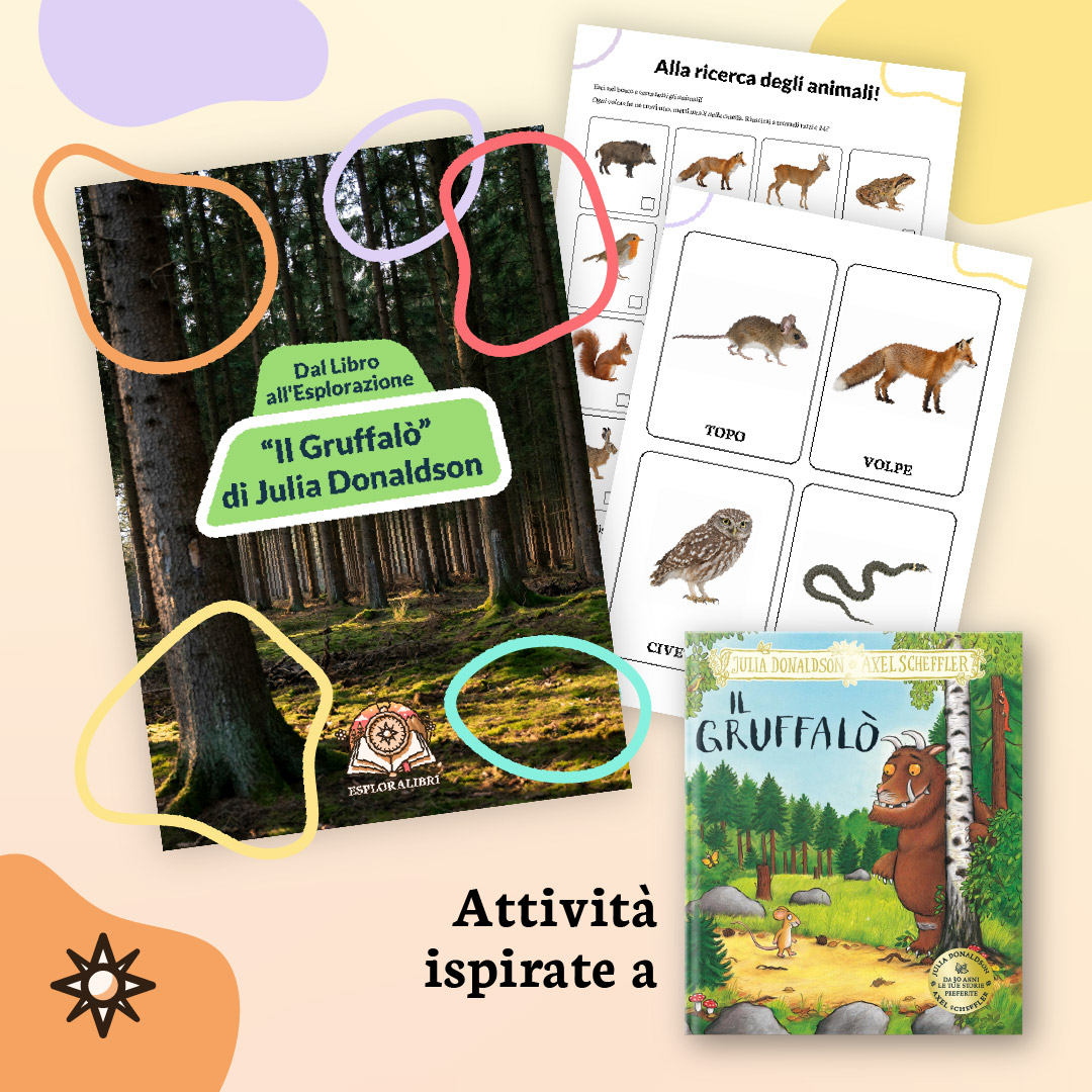 Cover Image for Il Gruffalò di Julia Donaldson: Attività e Stampabili sugli Animali del Bosco