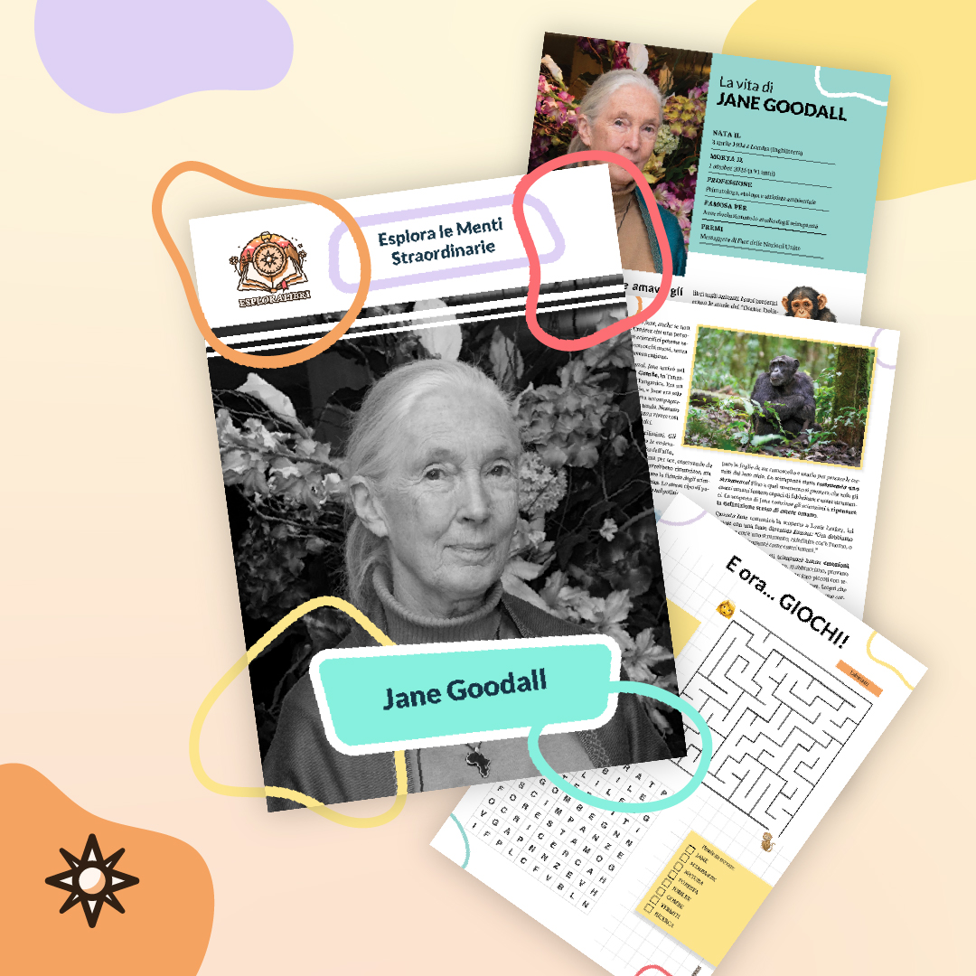Cover Image for Jane Goodall per Bambini: Biografia e Giochi da Stampare