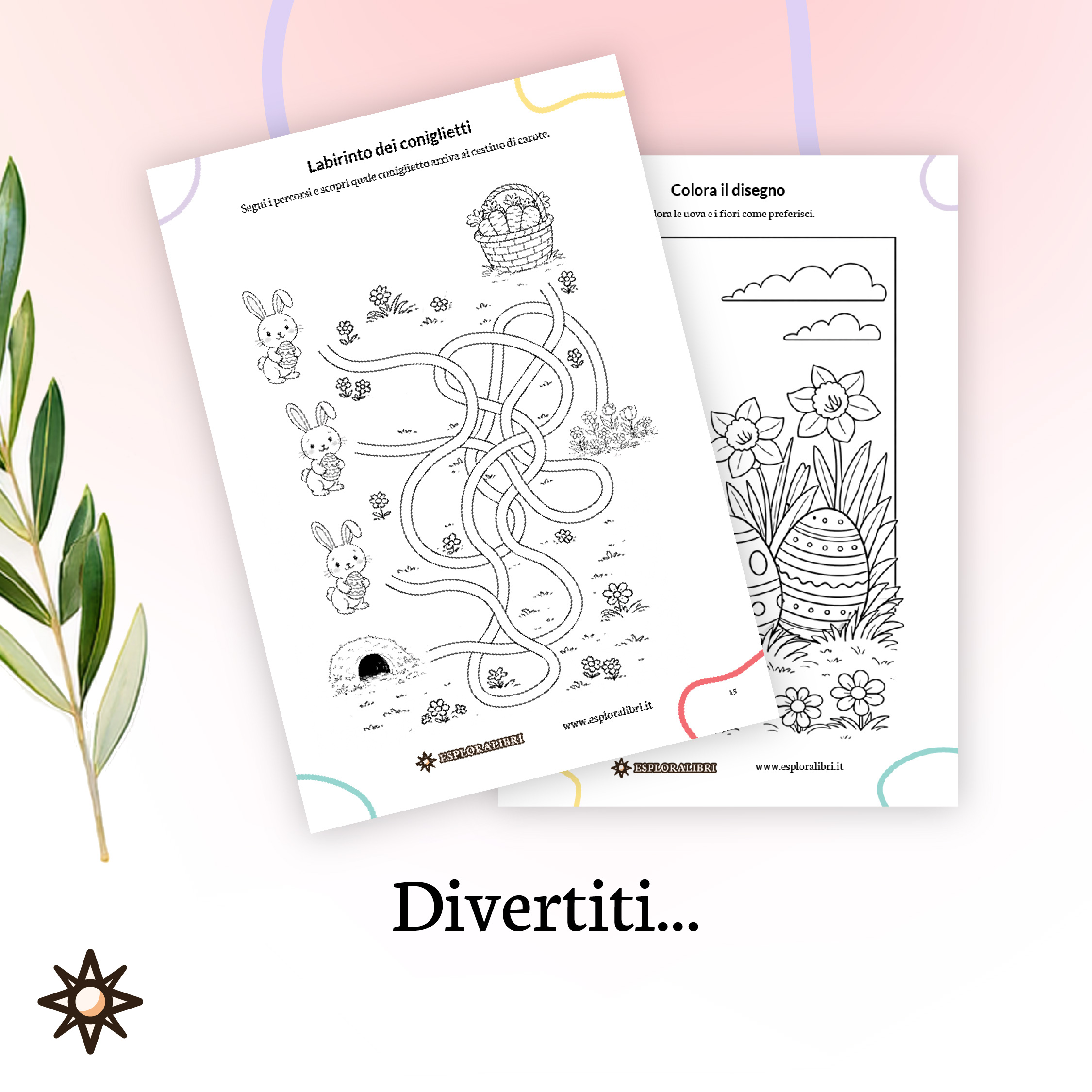 giochi stampabili Pasqua divertenti