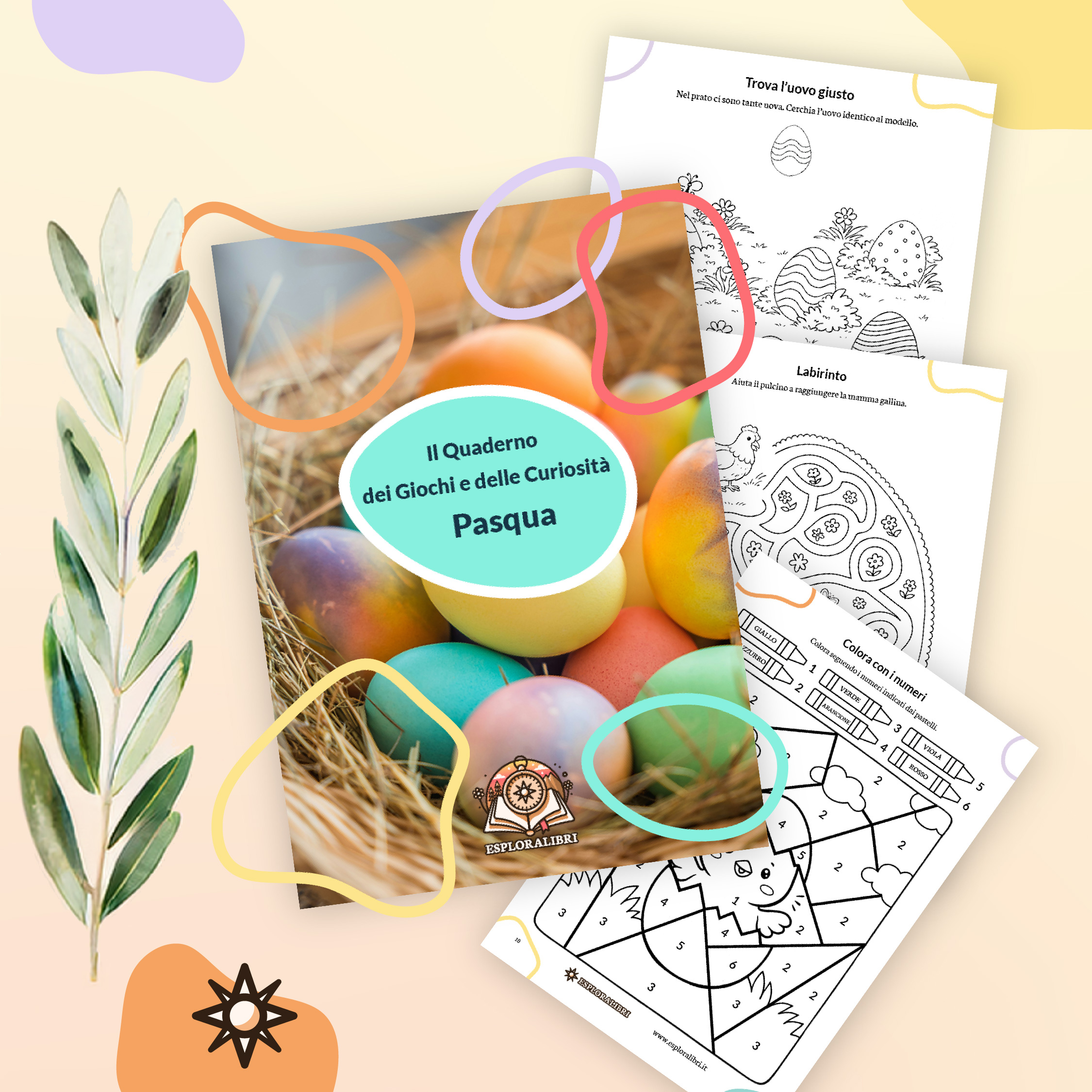 Cover Image for Giochi di Pasqua da Stampare per Bambini