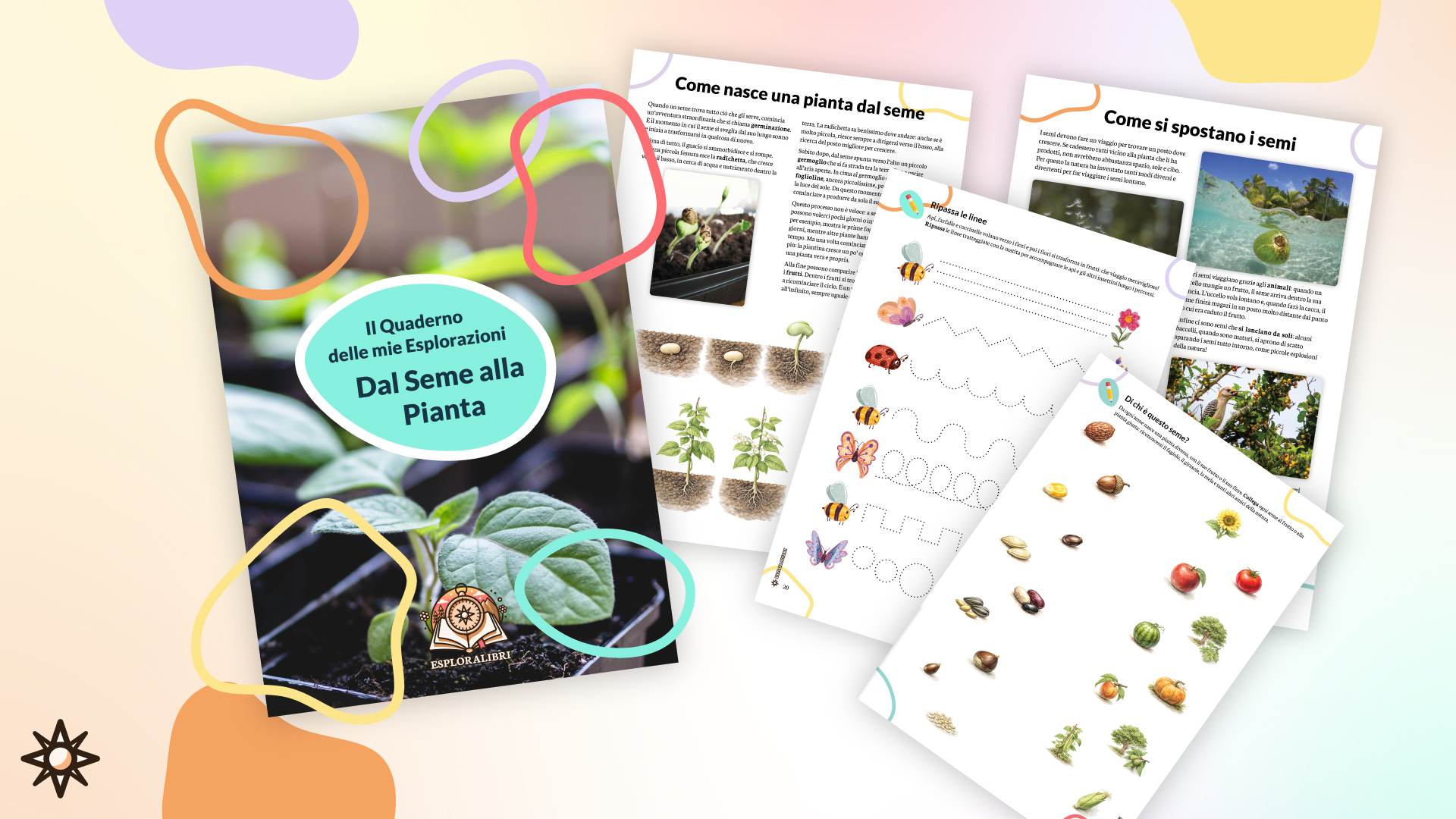 Dal Seme alla Pianta: Quaderno di Esplorazioni per Bambini