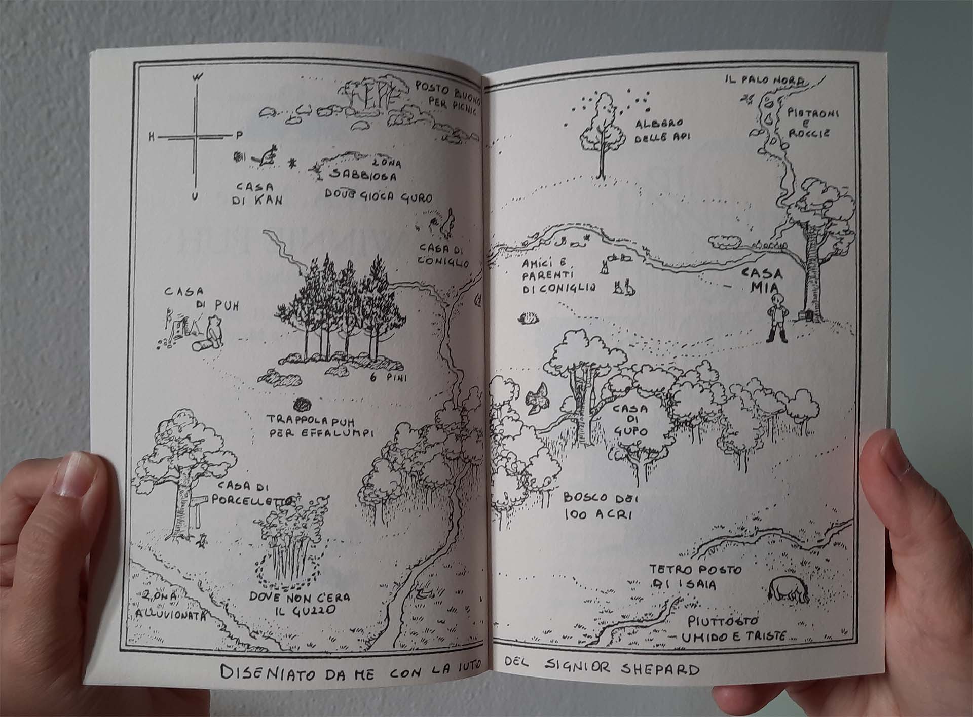 La mappa del Bosco dei Cento Acri