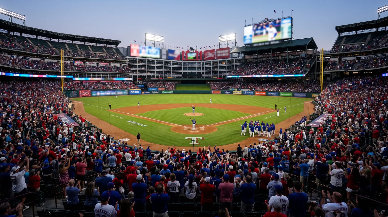 Rangers Beat Athletics 8-5 at Globe Life Field Behind Brandon Nimmo's 4-Hit, 5-RBI Night